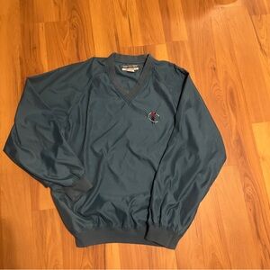 Vintage Munsingwear Golf V-Neck Sweater in Teal